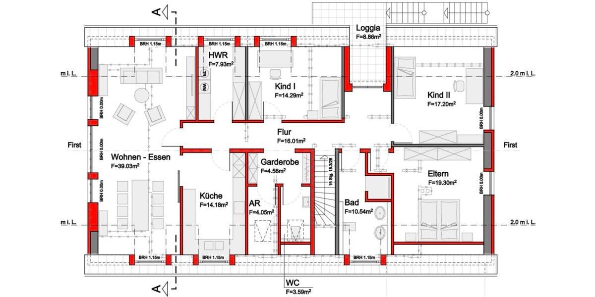 Dachgeschoßwohnung Steinfurt - 5 Zimmer, 150 m&sup2;, 10&euro; | Angebot:26549820
