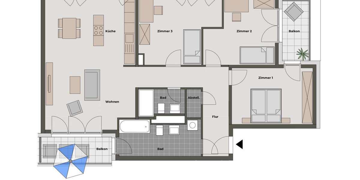 Etagenwohnung Langen - 4 Zimmer, 120 m&sup2;, 1.575&euro; | Angebot:27273012