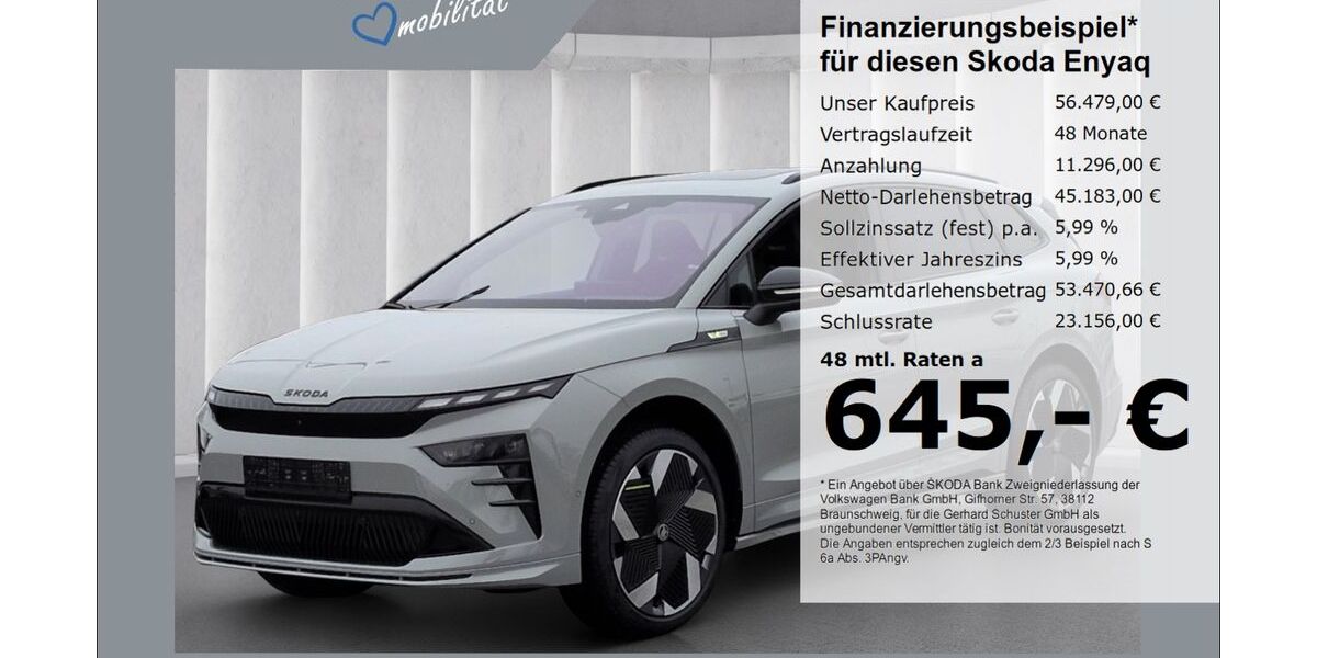Skoda Enyaq 2.857 km 56.479 &euro; Ruhstorf 94099