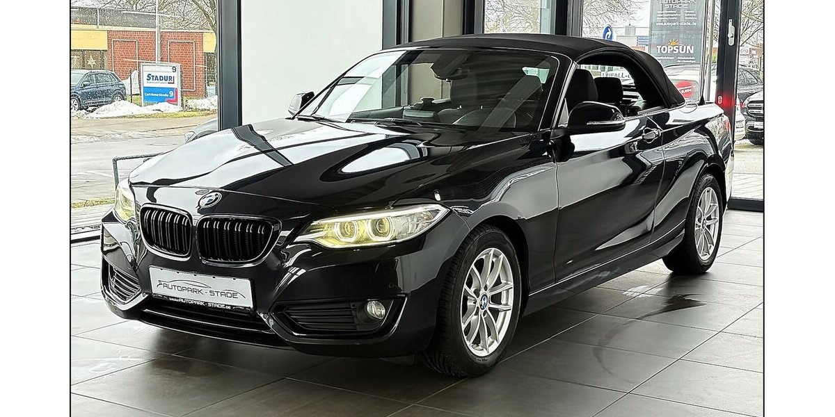 BMW 218d Cabrio Aut. Xenon Navi PDC Tempo Klimaauto 120.000 km 15.990 &euro; Stade 21682