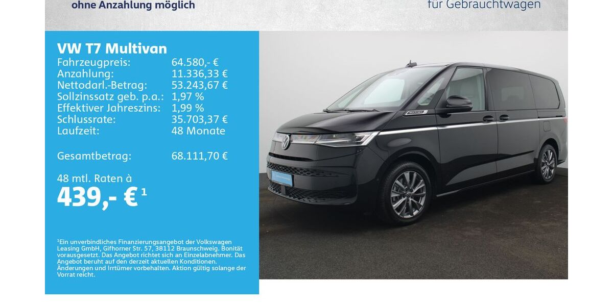 VW T7 Multivan 18.000 km 64.280 &euro; Würzburg 97076