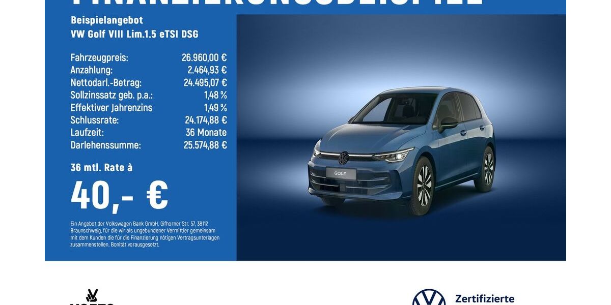 VW Golf 25.474 km 26.960 &euro; Magdeburg 39126